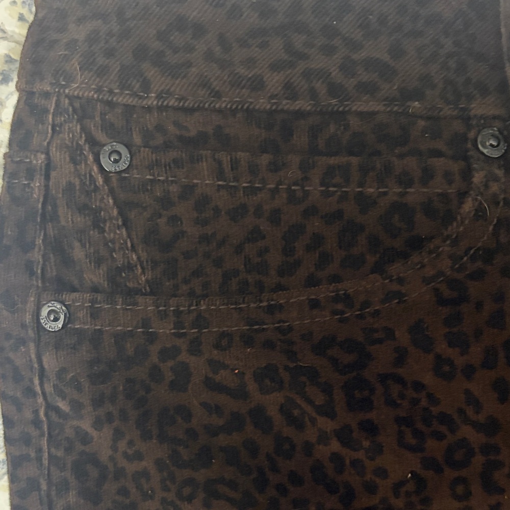 Seven7 Black Printed Corduroy Pants - Picture 10 of 11